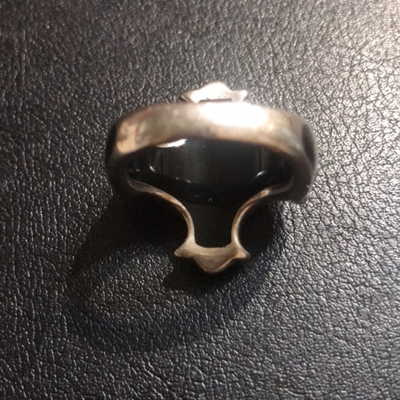 Alan K designer Sterling silver & enamel cross ring - Picture 4 of 6